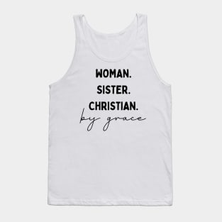 Woman Sister Christan By Grace Christian Tank Top